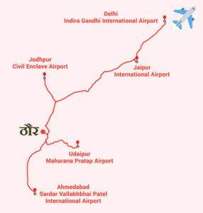 how to reach jawai by flight